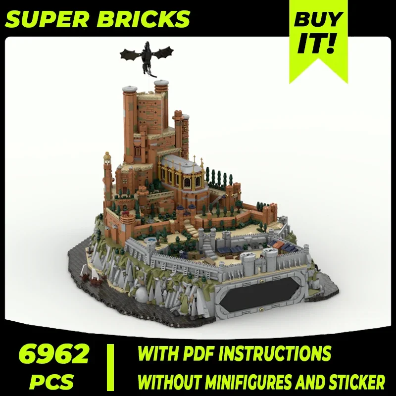 Popular Movies Model Moc Building Bricks Medieval The Red Keep Technology Modular Blocks Gifts Christmas Toys DIY Sets Assembly