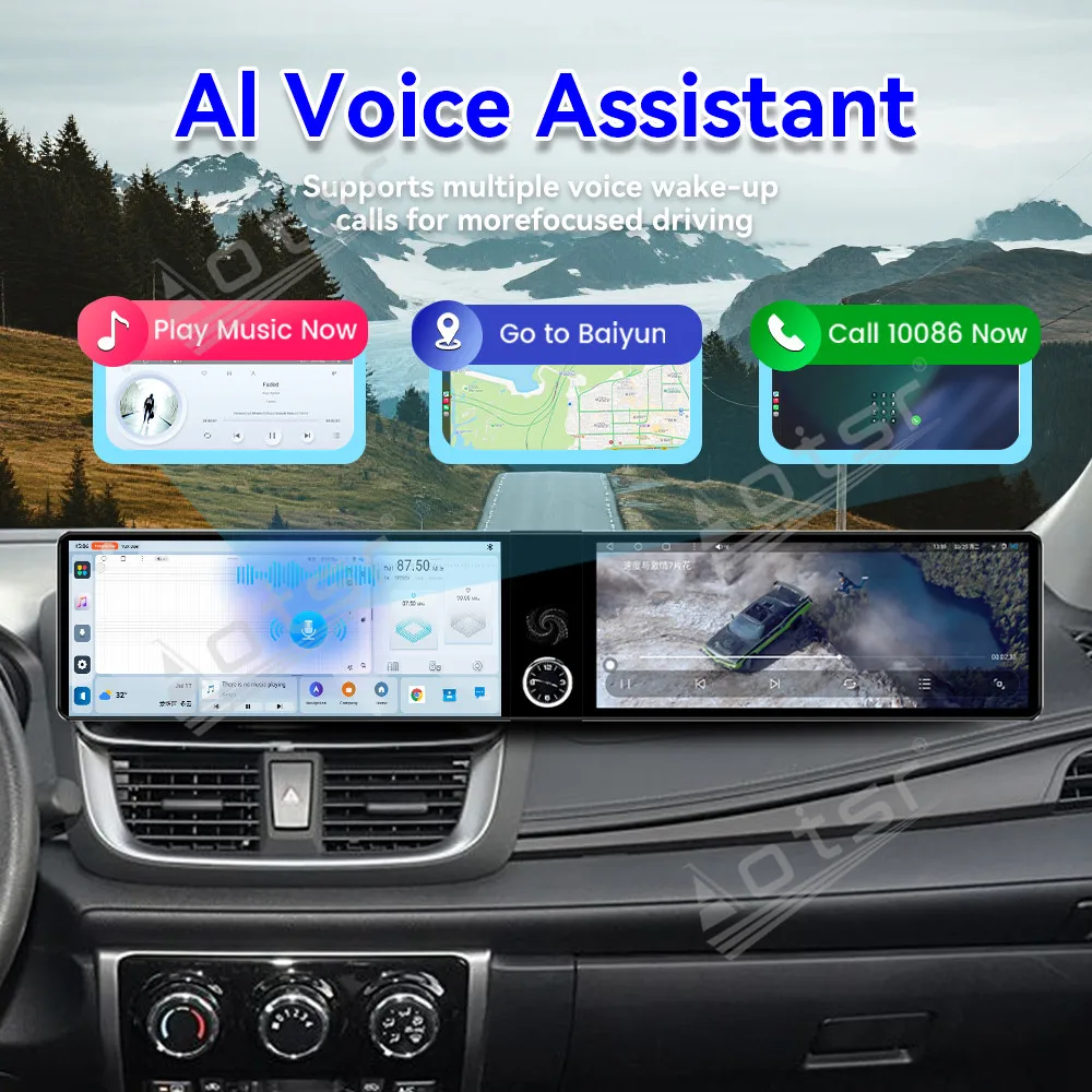 

HD Dual Screen Car Radio For Toyota Yaris Yaris L Vios Vios L 2017-2021 Car Multimedia Video Player GPS Navigation Carplay Unit