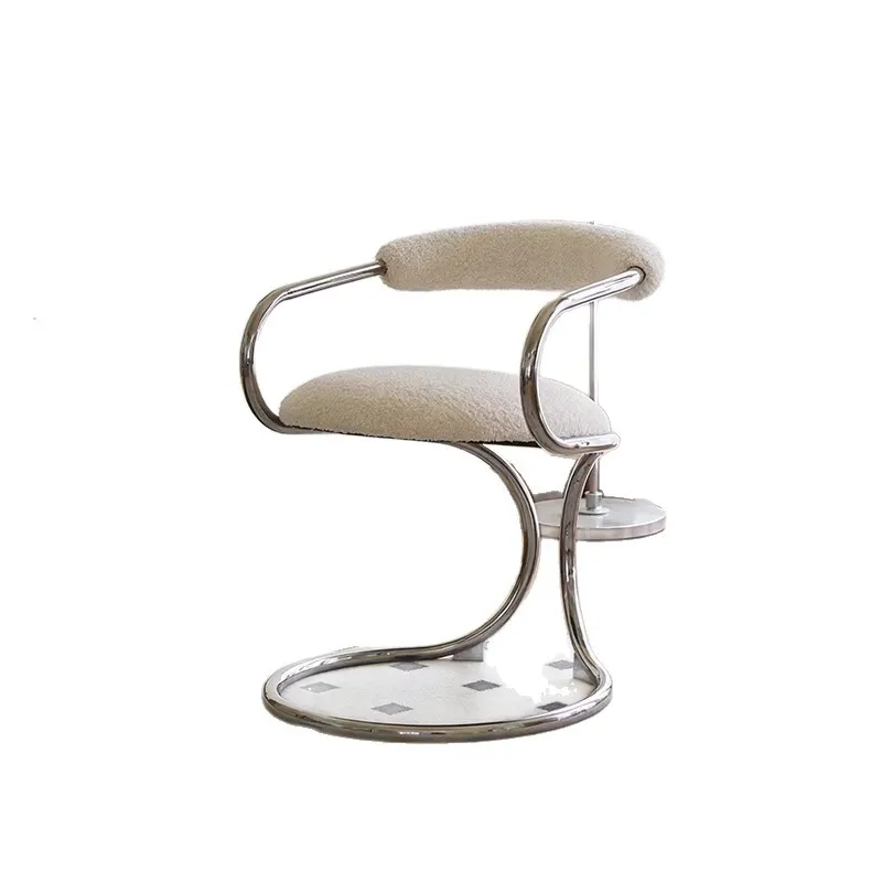 LMM Nordic Creative Snake Chair Home Restaurant Casual Backrest Armchair