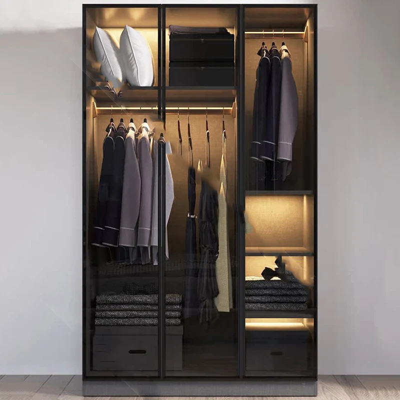 

Organizer Modern Wardrobe Space Saving Door Drawers Partitions Cabinet Wardrobe Clothes Bedroom Guarda Roupa Trendy Furniture