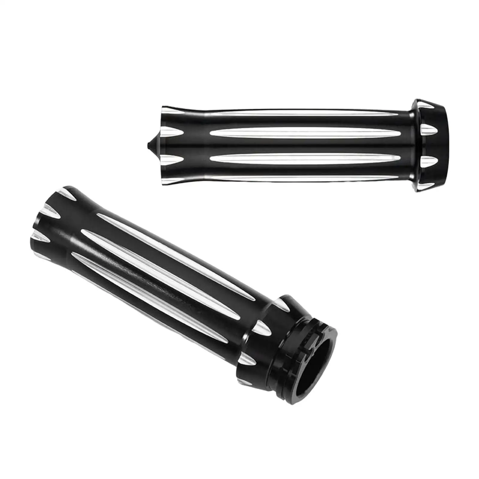 2x Motorcycle Handlebar Grips for 25mm 1 inch Aluminum Alloy Throttle Grips Fit