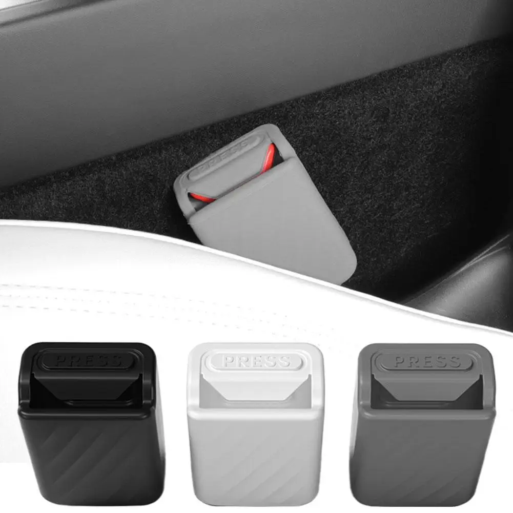 

For Tesla Y Juniper 2020-2025 Front Seat Belt Silicone Protector Full Cover for Model 3 Seat Seatbelt Buckle Base C N4Y1