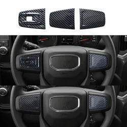 Carbon Fiber Color Steering Wheel Cover Trim Fit for for Chevy Silverado GMC Sierra 1500 2500HD 3500HD Suburban Tahoe Chevrolet