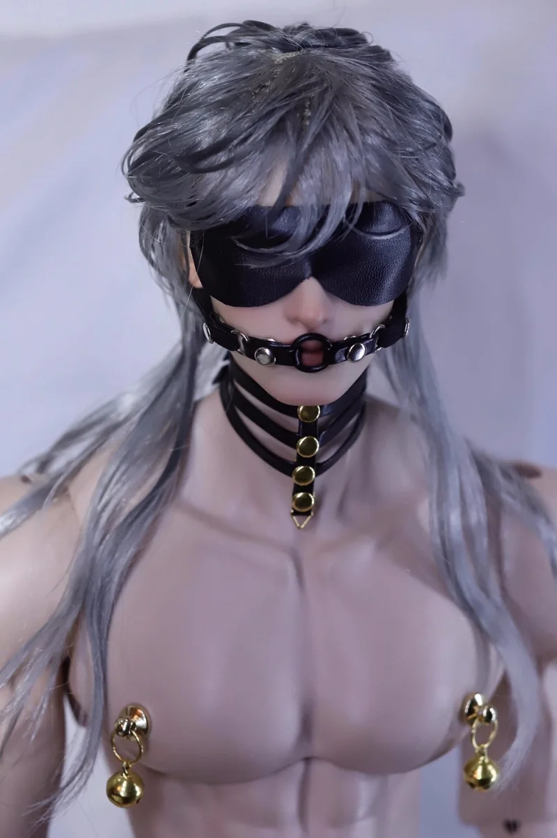 Akcesoria dla lalek BJD pasują do lalek w rozmiarze 1/4 i 1/3, zabawki erotyczne Uncle sizecos, kneble do ust, maski na oczy, klipsy do sutków, dzwoneczki, skórzane nitki.