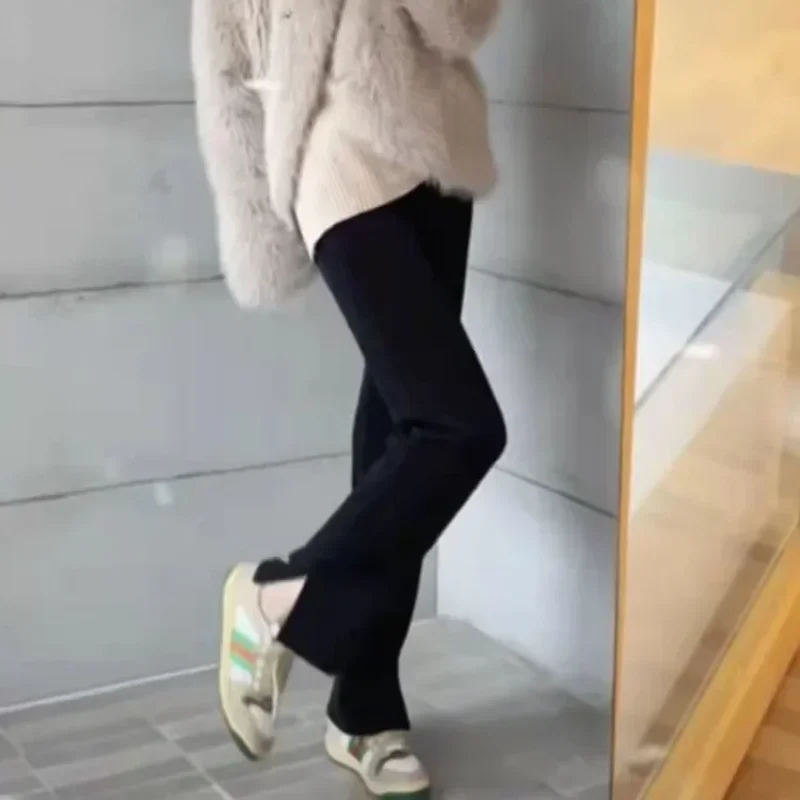 

Autumn Winter Corduroy Pants for Women Wide Leg Aesthetic All Medium Casual Xxl One Size Woman Trousers Comfortable Stretch G