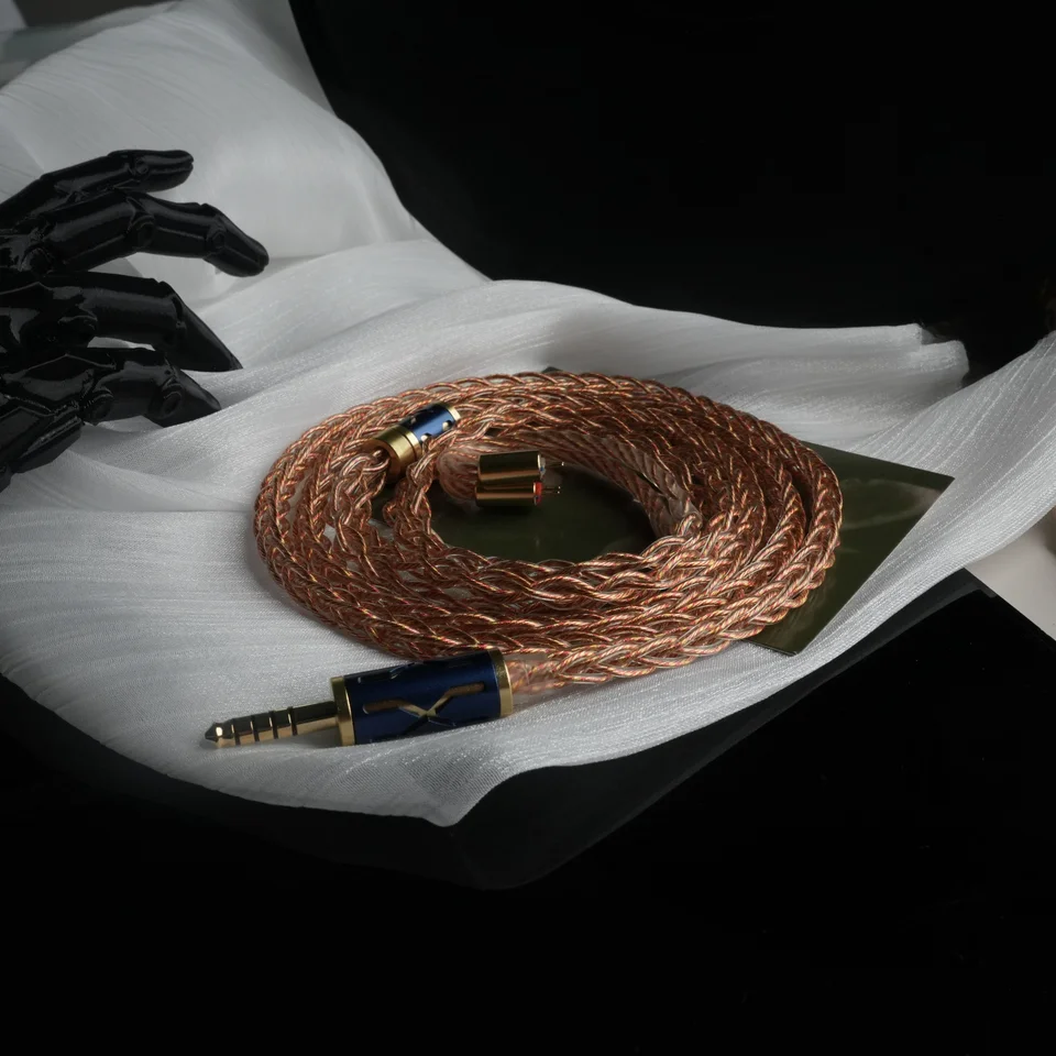 ZiSin344 IEM cable with 3.5-4.4mm gold-plated plug 0.78 2pin 2-pin