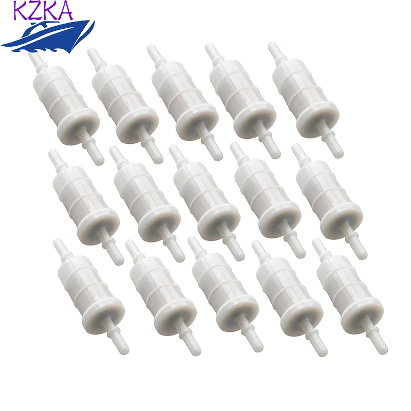 15pcs 8Mm 5/16 Inch Marine Outboard Fuel Filter For Mercury 35-879885T Sierra 18-7718 35-879885Q 35-879885T