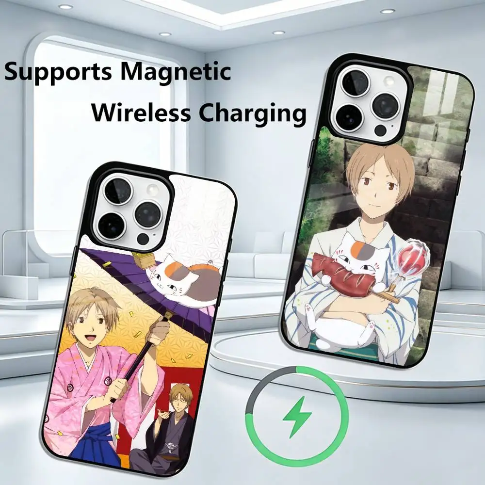 

Natsume's Book of Friends Takashi Natsume Phone Case For iPhone17,16,15,14,13,12, Allows magnetic wireless charging