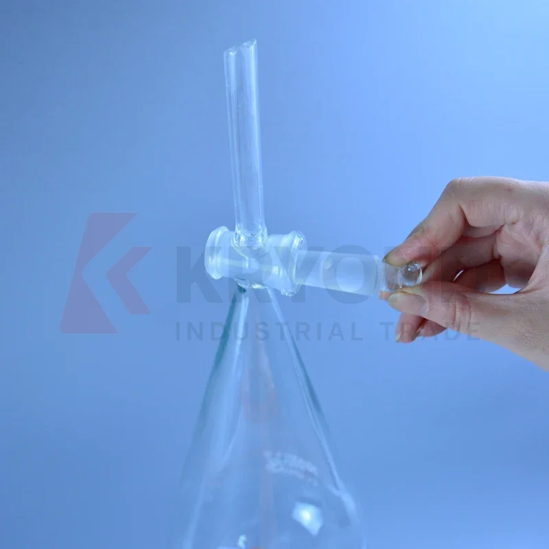 

60 мл стеклянная воронка грушевидной формы с дозирующейся воронкой из шлифовального стекла Оригинальный продукт