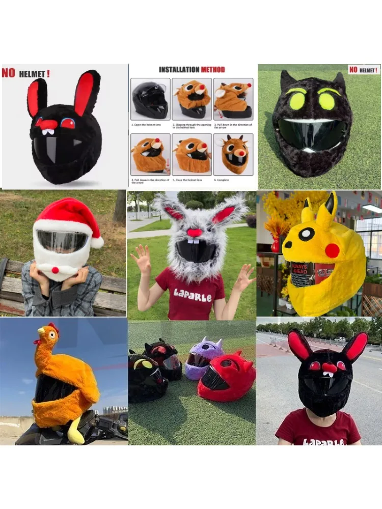 2025 nouveau casque de moto chapeau casques complets casquette de noël cadeau couverture moto drôle Heeds Crazy Case crash extérieur personnalisé