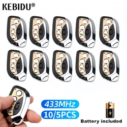 5/10pcs Auto Remote Control Duplicator 433MHZ Control Garage Door Metal Remote Controller For Car Garage Door Electric Curtain