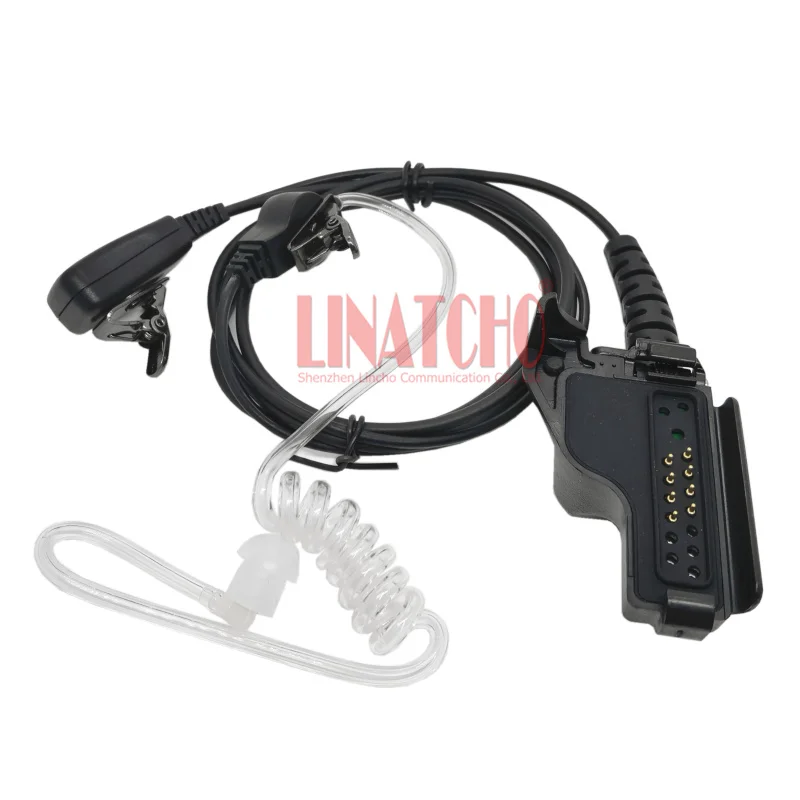 GP900 MTX838 HT1000 XTS5000 XTS2500 PTT Mic 2-Way راديو أنبوب سماعة سماعة الأذن