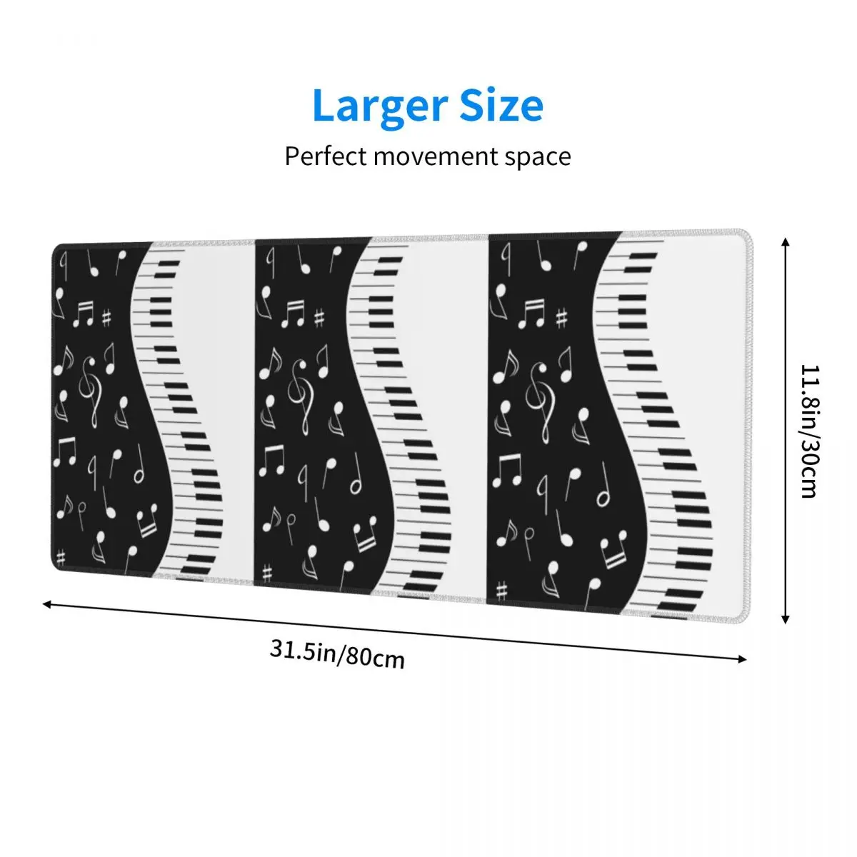 Abstract Piano Keys With Musical Notes9 Large Mouse Pad Computer Keyboard Mouse Mat Gamer PC Laptop Desk Mat Table Mats