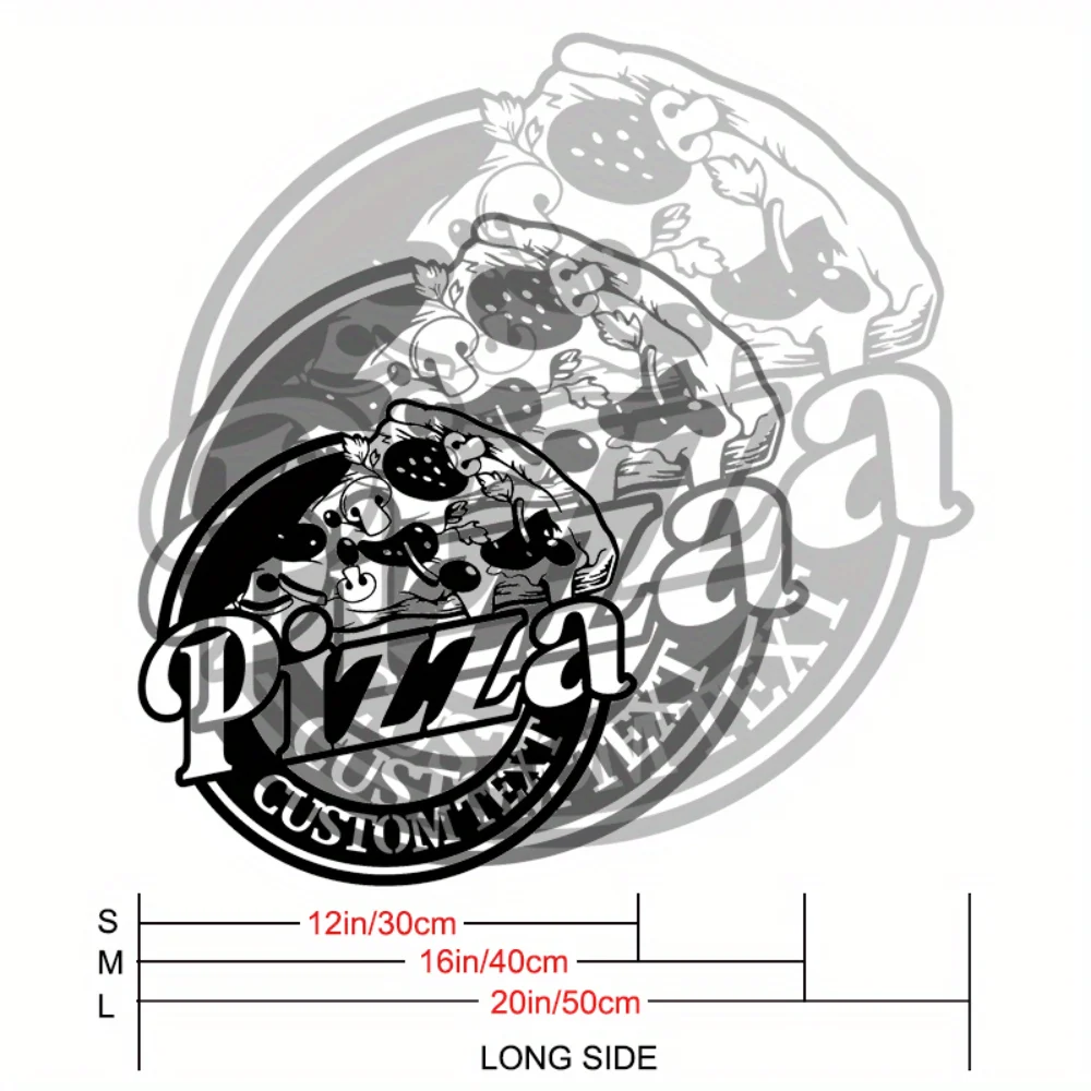 Custom - Made Pizza - Themed Metal Wall Art Versatile Outdoor Decor for Pizza Joints Italian Eateries Effortless Installation