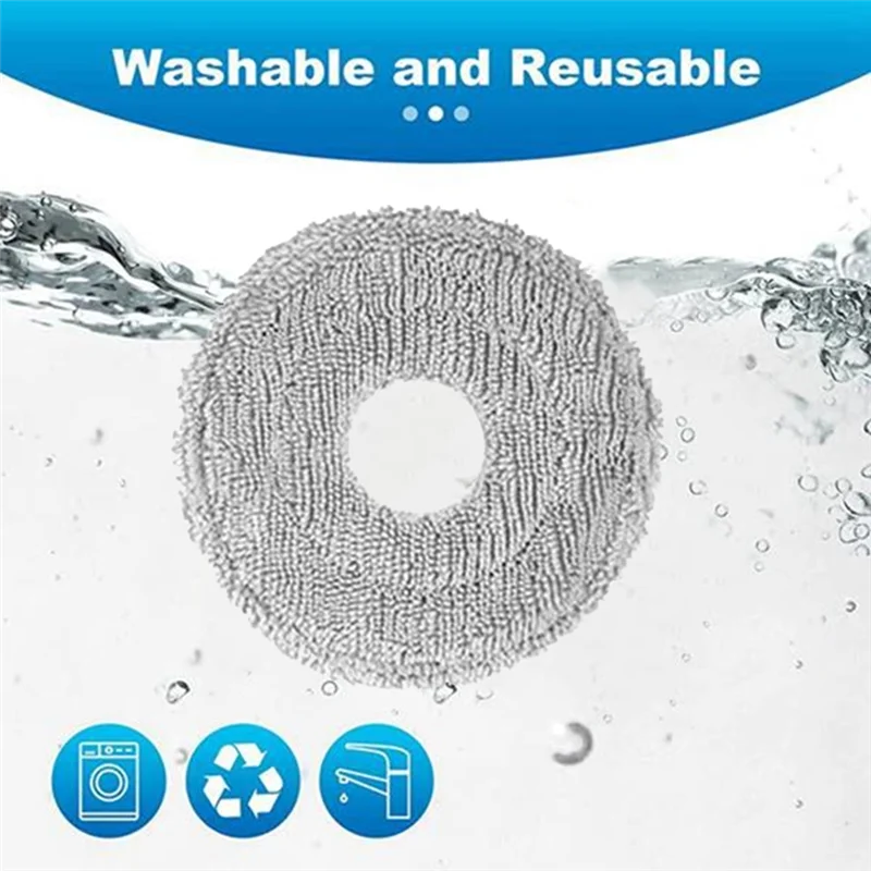 【24 Hours-Sale!】14PCS Mop Cloth Pads For JONR P20 PRO Vacuum Cleaner Replacement Parts Microfiber Mop Cloth