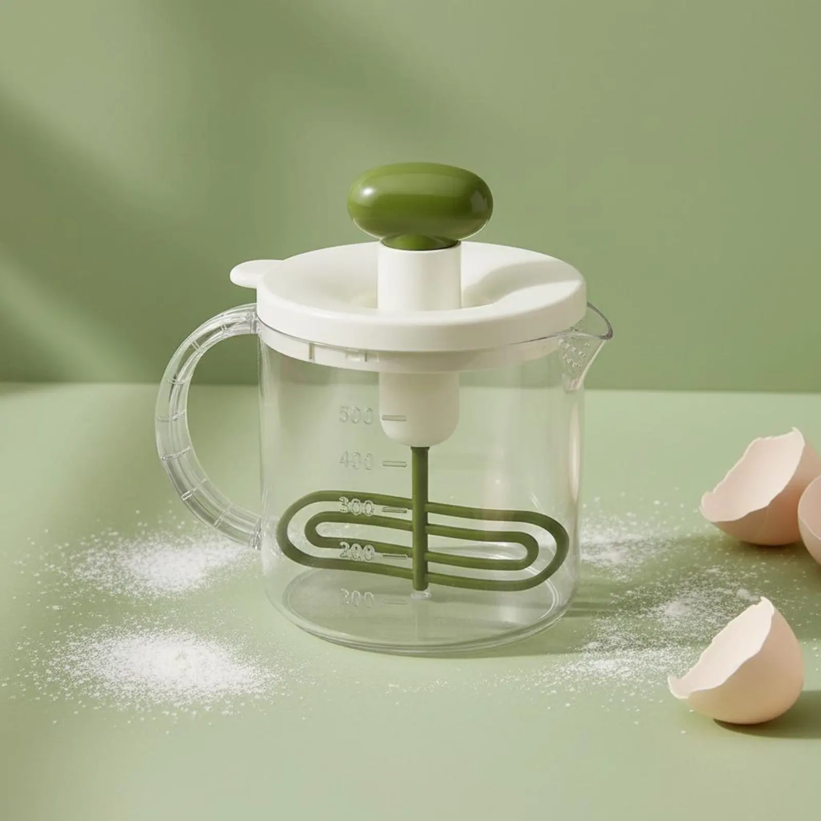 

Push Press down Yolk Alternative Beater Multi-Functional Hand Press Food Blender Cooking Supply Easy to Clean Kitchen Gadget