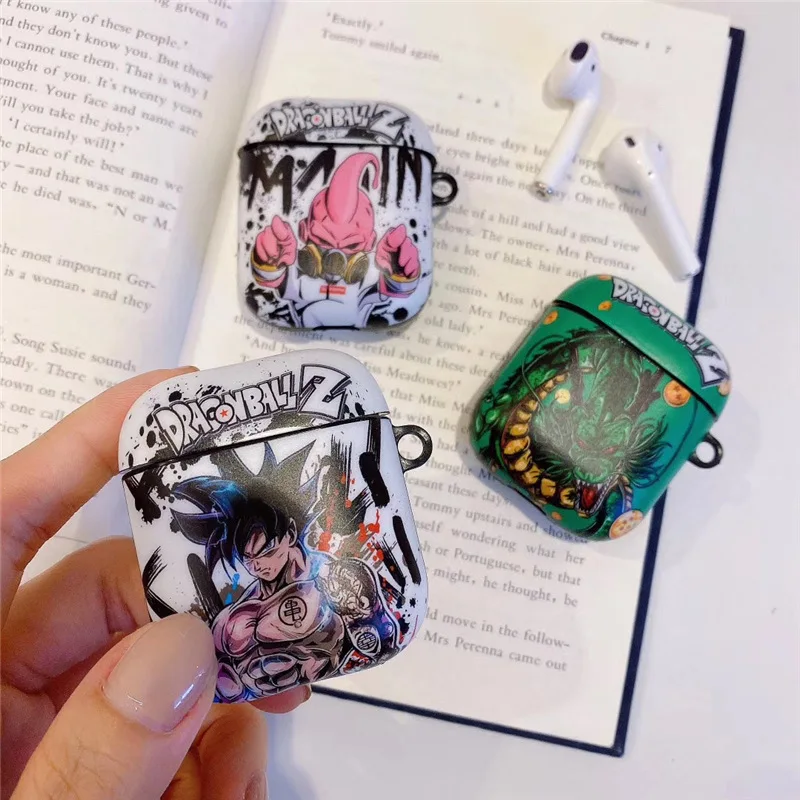 Yeni Dragon Ball gokuz Vegeta Iphone Airpods1/2 Apple Bluetooth kablosuz kulaklık koruyucu Imd yumuşak kılıf Anti damla Boy Gi
