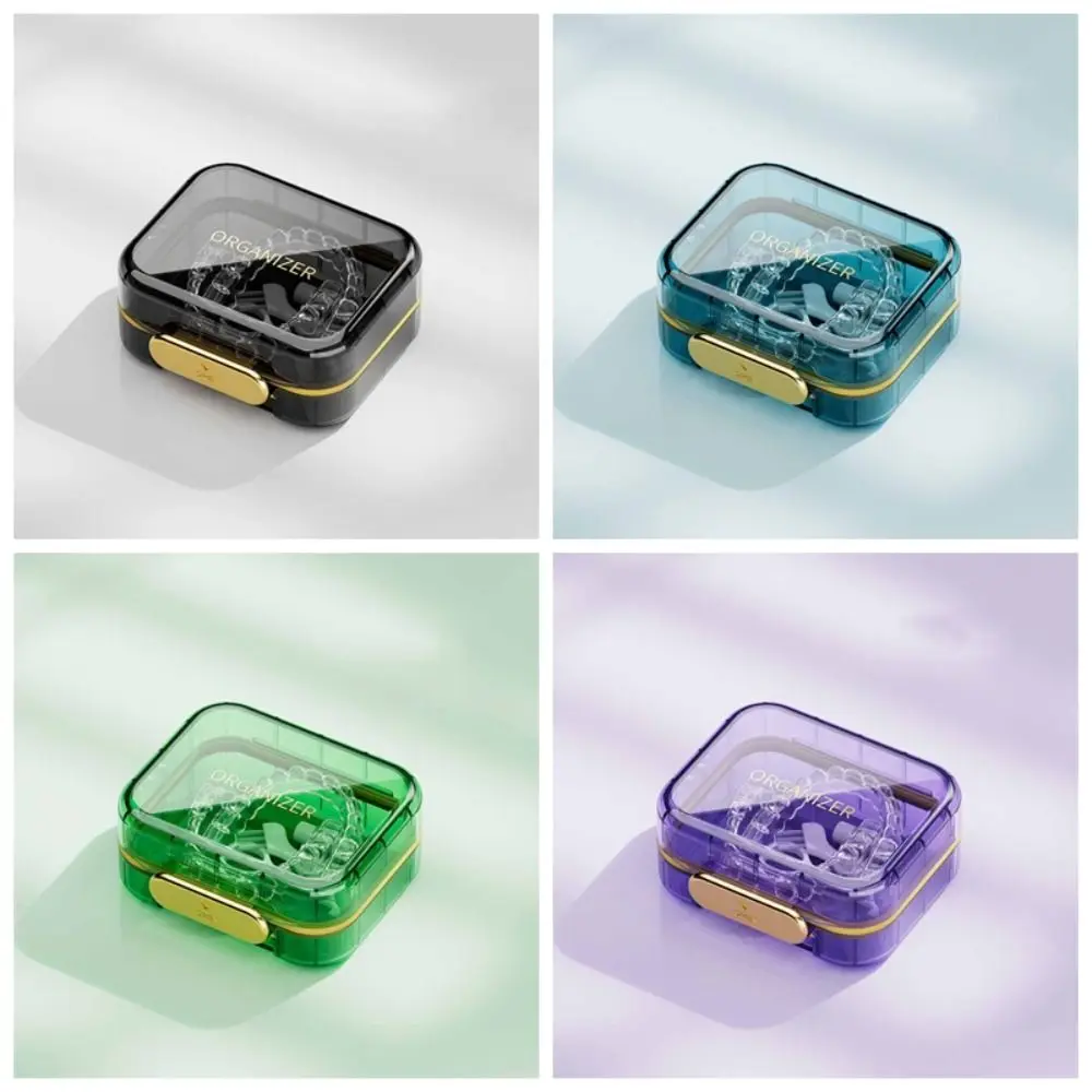 

Transparent Invisible Braces Box Waterproof False Teeth Holder Denture Storage Case Portable Large Capacity