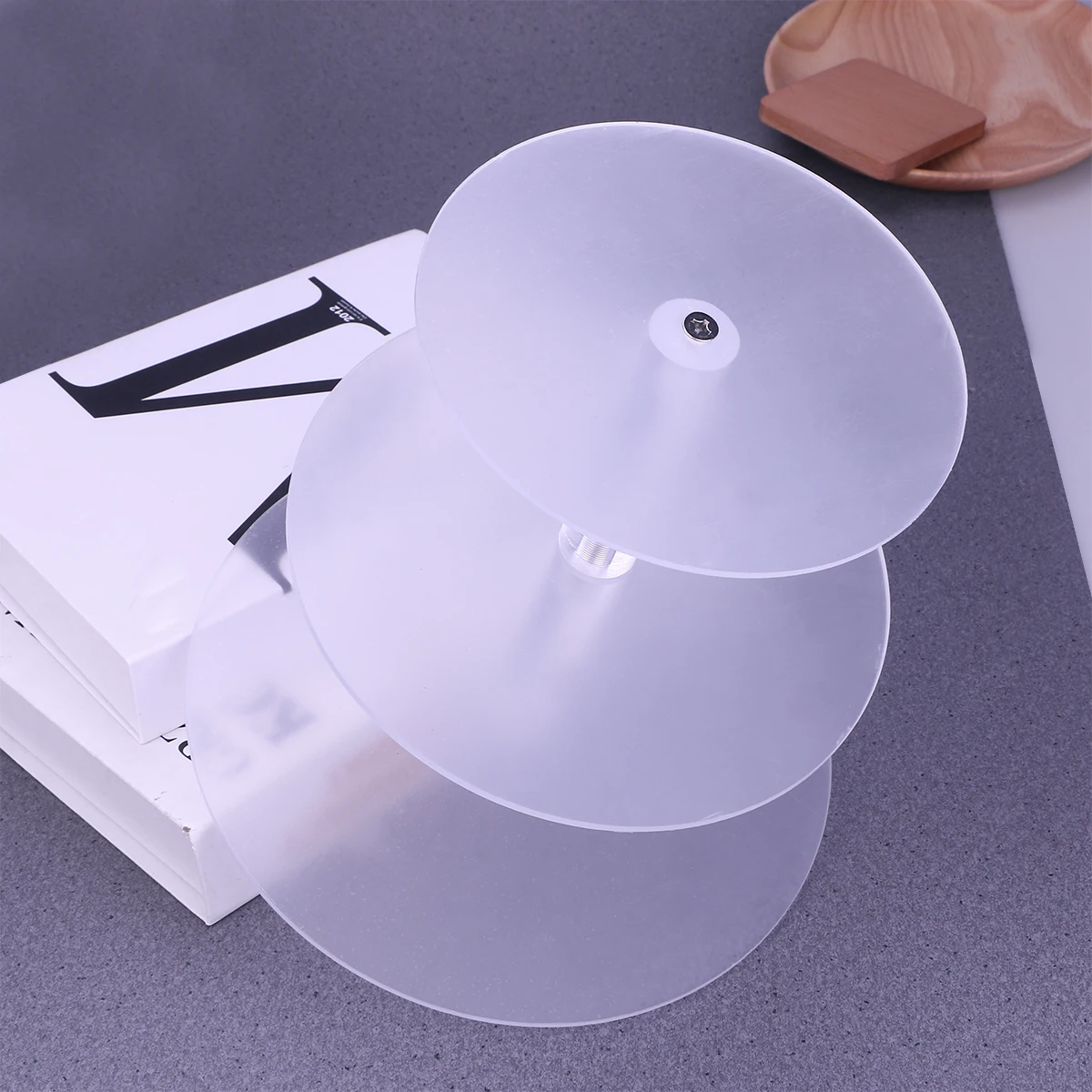 

3 Layer Acrylic Cake St St Cupcake Holder Round Display Rack 3 Layer Acrylic Cake St Wedding Kitchen Bar Tools