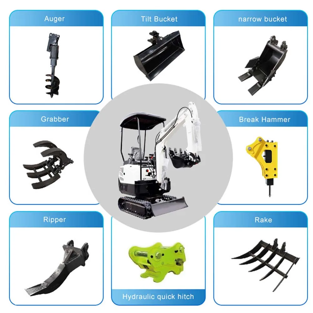 정원용 소형 굴삭기, 1.5 톤 농장, 신형 크롤러 굴착기, 중국 소형 굴삭기, 배송 미포함