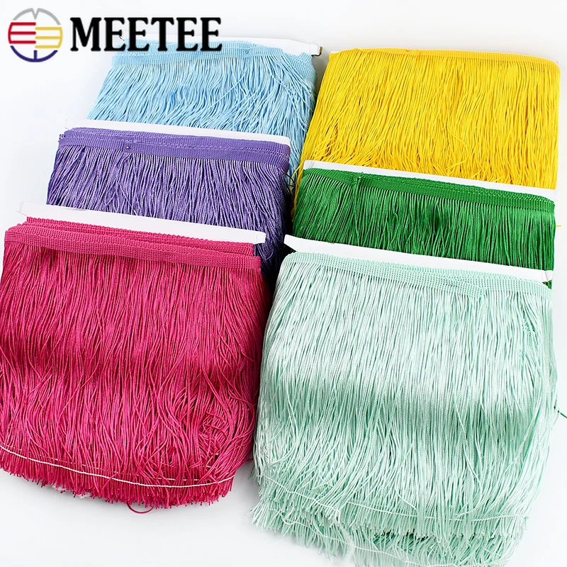 

10 м 10-20 см бахрома с кисточками для латинского платья, сумка для одежды, кружевная отделка, лента, юбка, украшение для штор, отделка, аксессуары для шитья своими руками