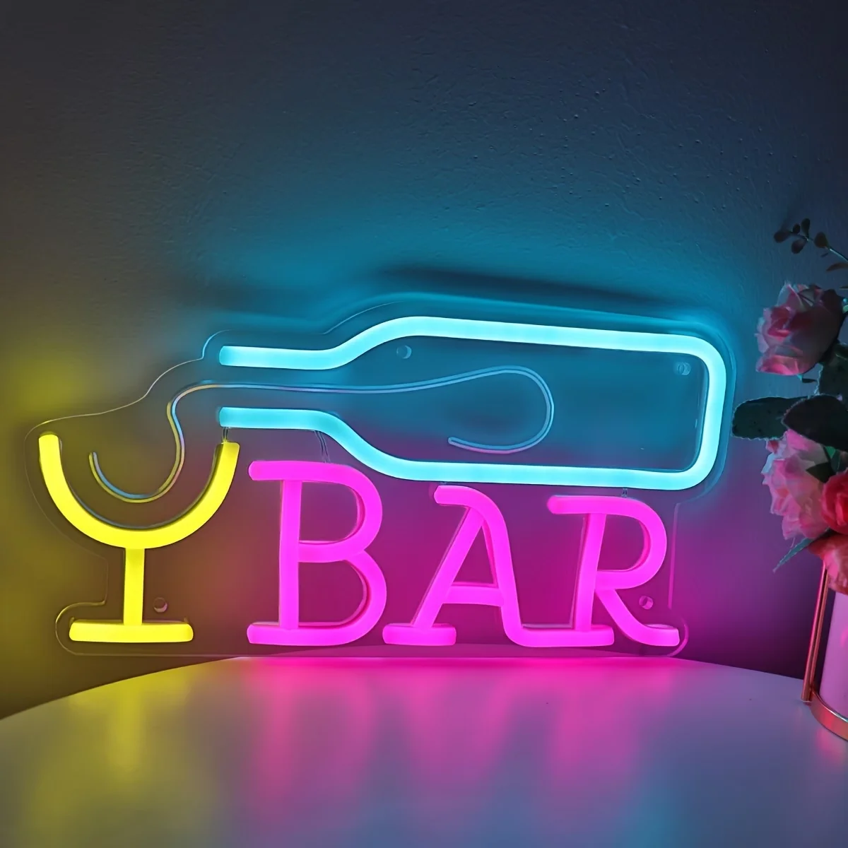 

Неоновая вывеска Juice Cocktail Flow с буквами B A R, светодиодная неоновая вывеска B A R для вечеринок, клубов, баров, дискотек, музыкальных выступлений