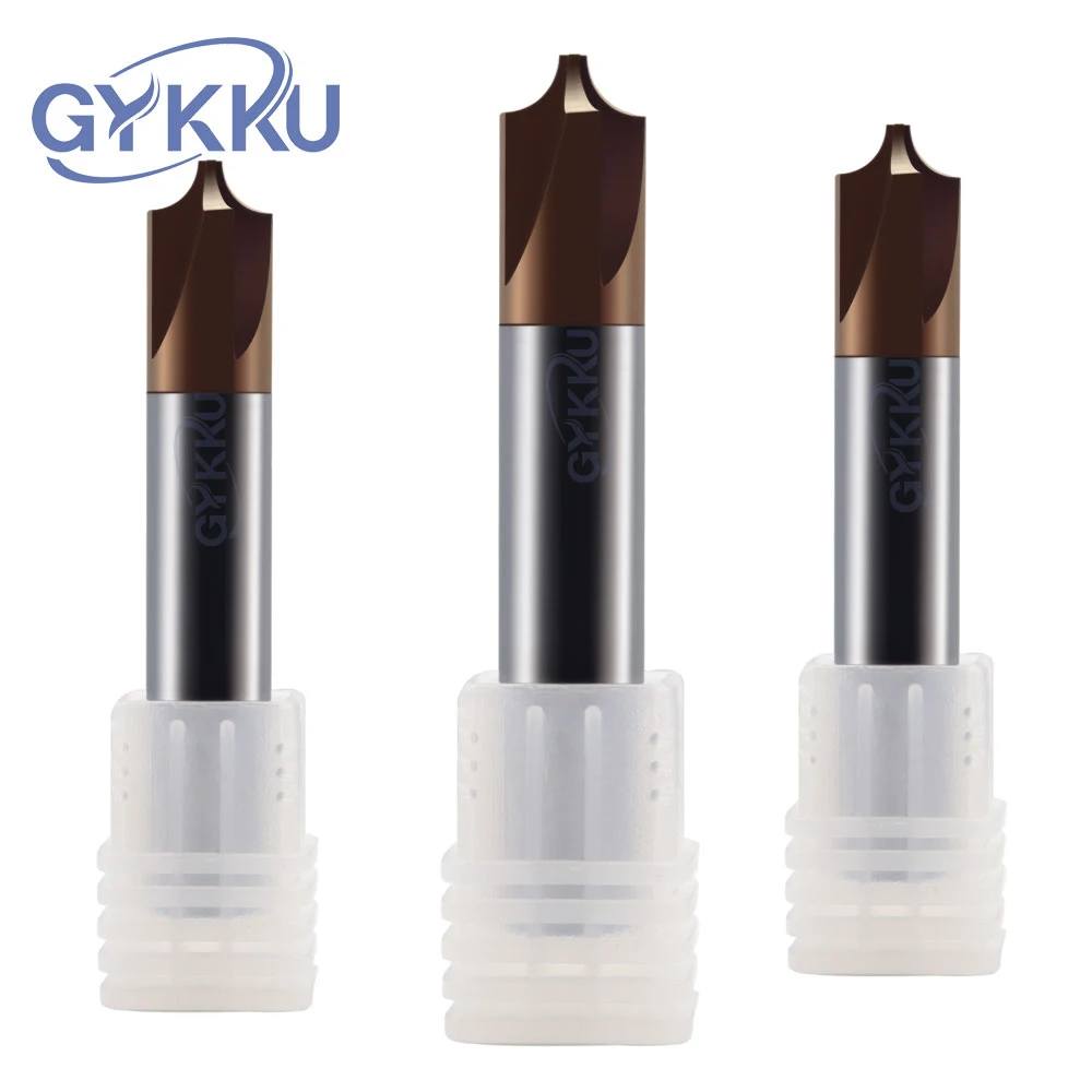 GYKKU HRC55 Inner Radius Corner Rounding Cutter 4Flutes Carbide End Mill R0.5 R1 R2 R3 R6 R4 Inner R EndMill Chamfering Cutters