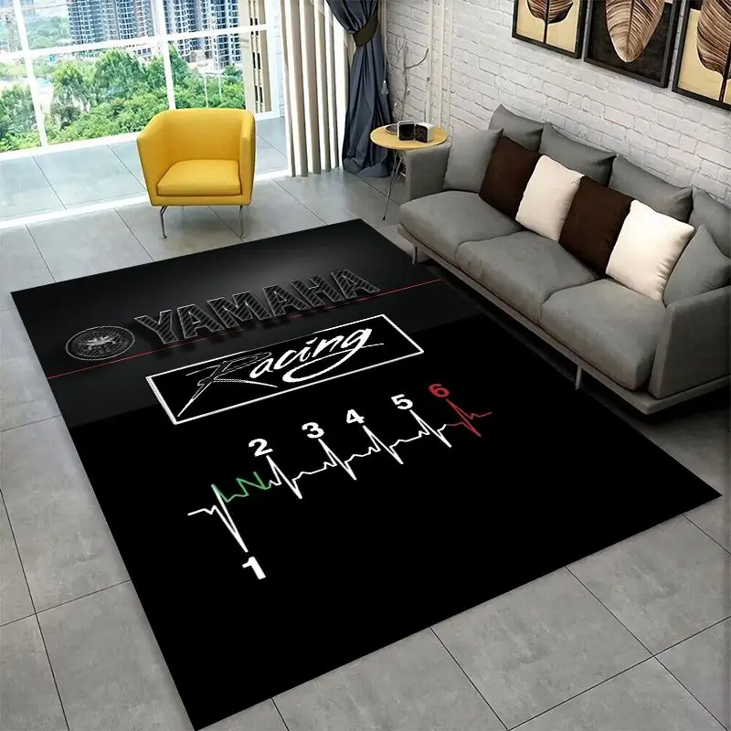 Racing Moto Y-Yamaha Retro Sign Non-Slip Area Rug for Living Room,Bedroom,Playroom,Soft Carpet Floor Mat Home Decor Rug  Room