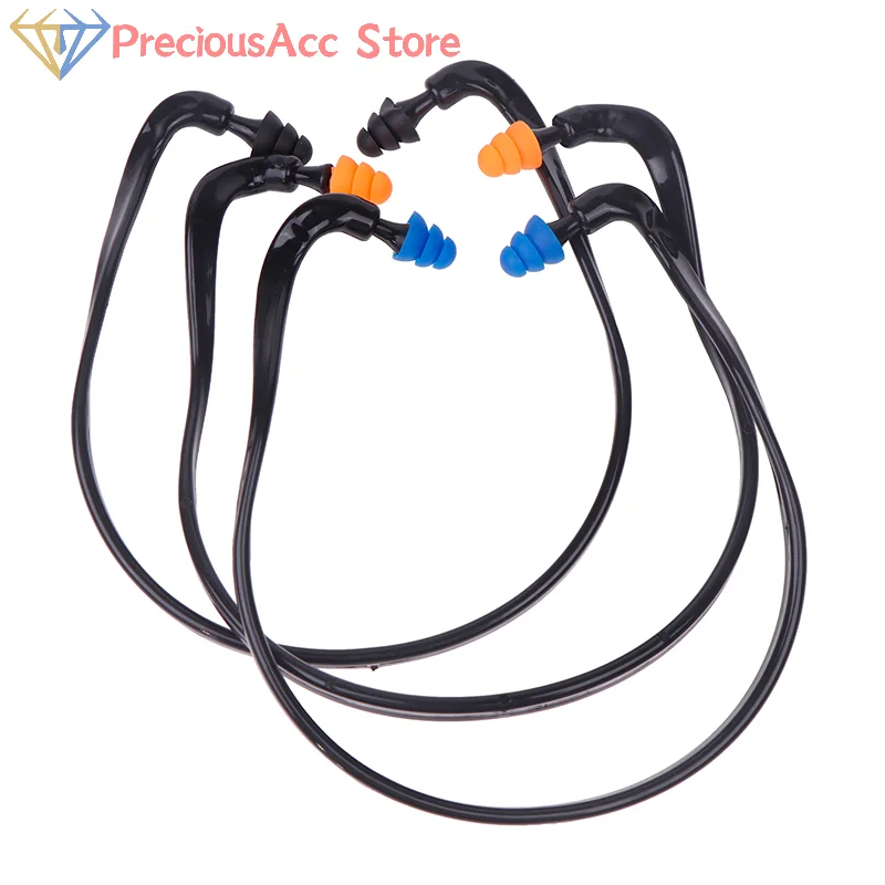 1PC Soft Silicone Noise Reduction Earplugs, Head Mounted Protector for Sleeping and Work, Reusable Cover for Quiet Environments