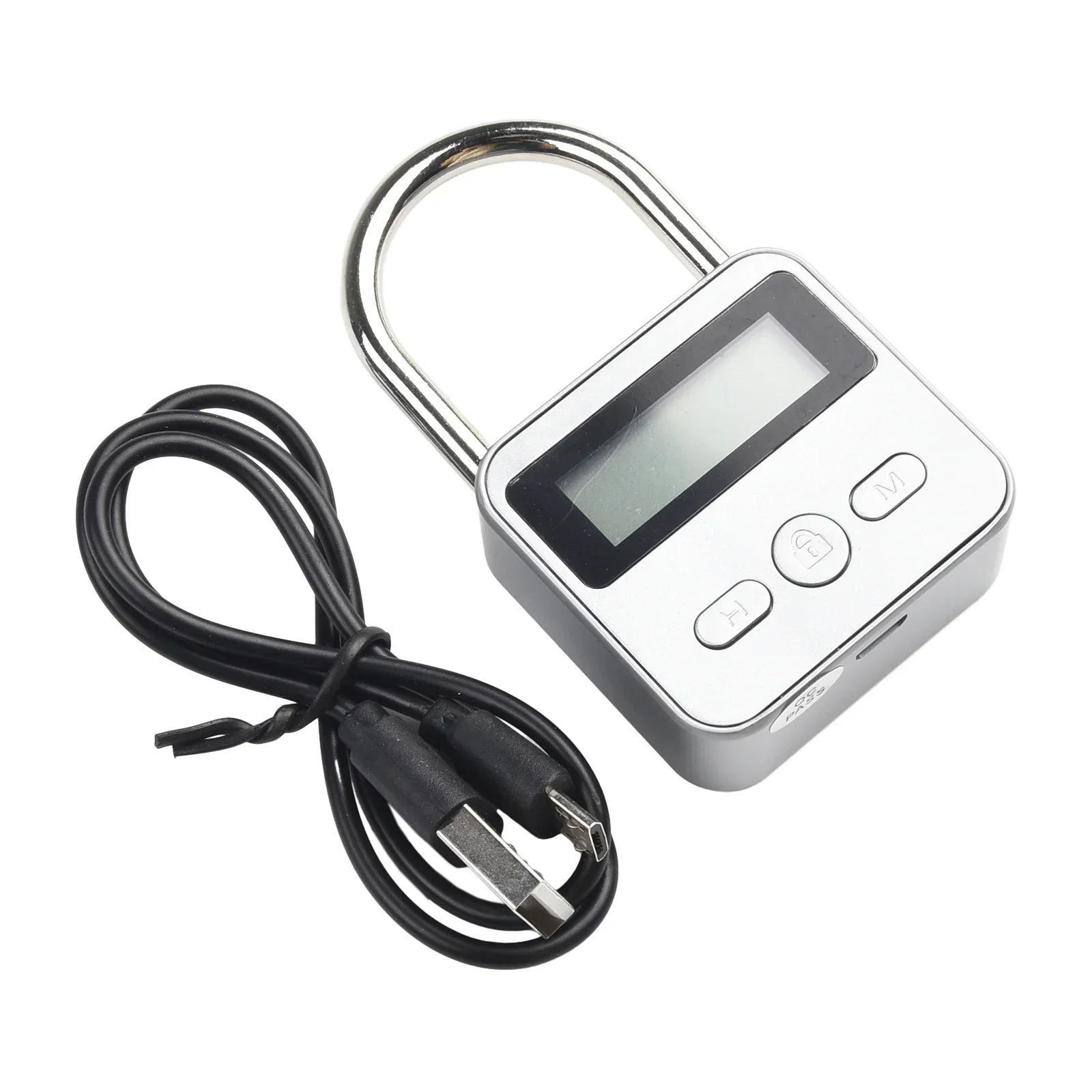 Multi Function Electronic Time Lock, LCD Display, Automatic Unlock, USB Rechargeable, Great for Delay Patients