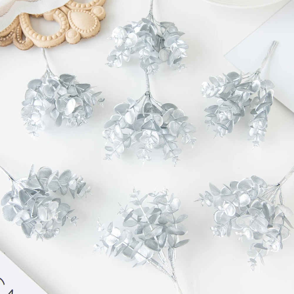 

Artificial Flowers Fake Plants Eucalyptus Leaves Plastic Christmas Decoration Home Room Outdoor Yard Garden Wedding Party Wreath