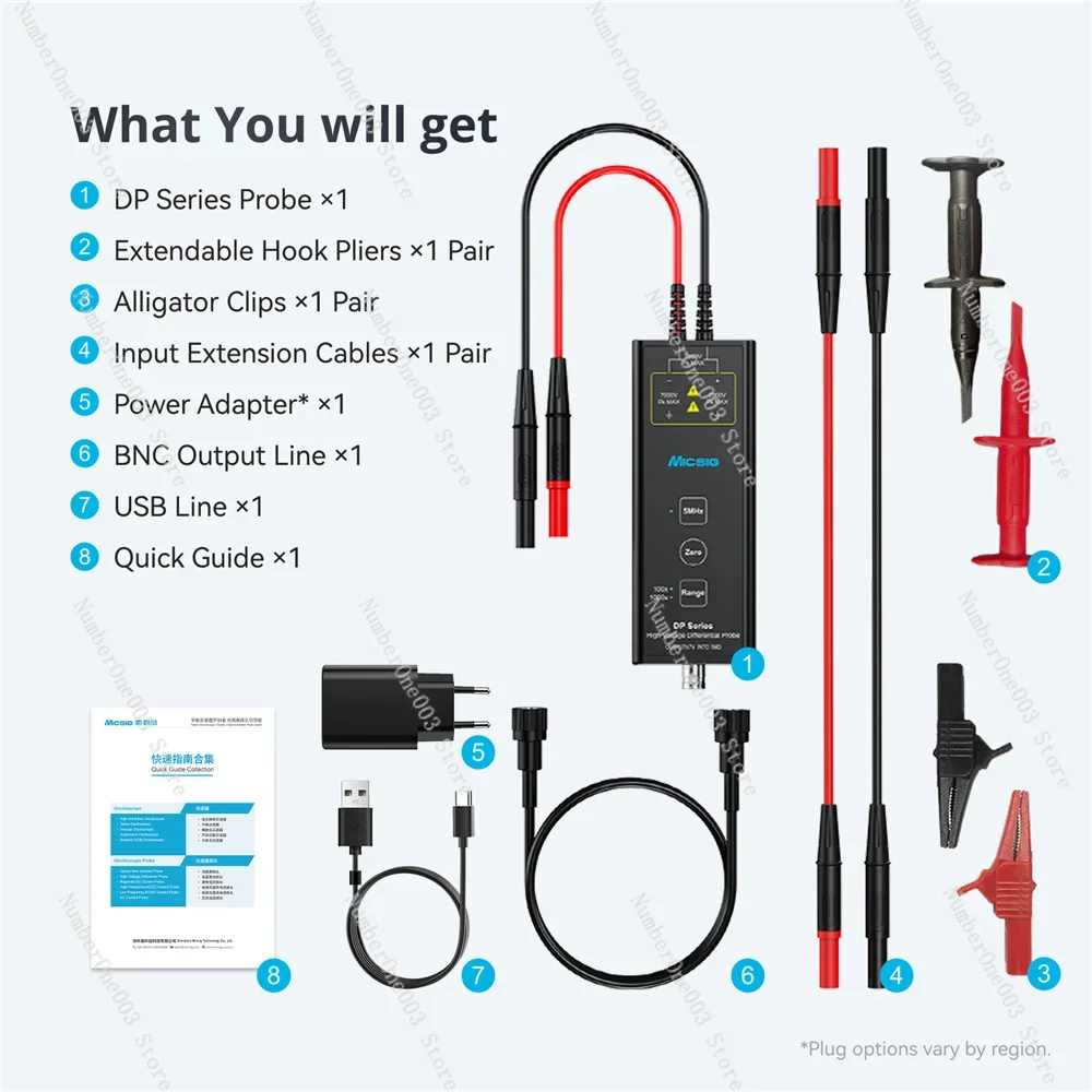 DP Series High Voltage Differential Probe DP1500 DP700 DP3000 DP701 DP1501 DP3001 DP702 DP1502 DP3002
