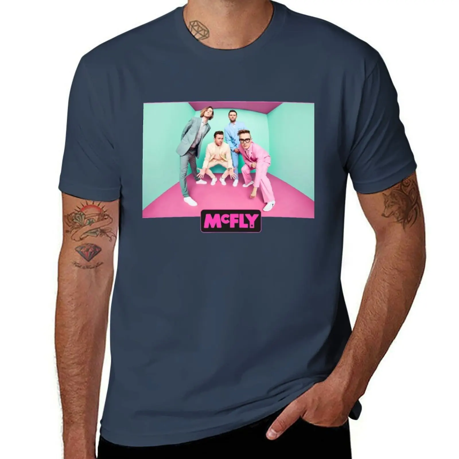 

McFly Band Photo T-Shirt man t shirts high quality luxury brand t shirts for man cotton T-Shirt