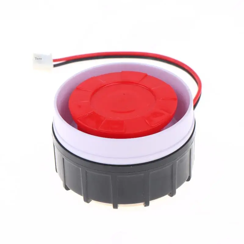 1Pcs Anti-theft Alarm Wired 125dB Buzzer Alarm Horn 5-30V High Decibel Police Siren Air Raid Siren With Audio Jack