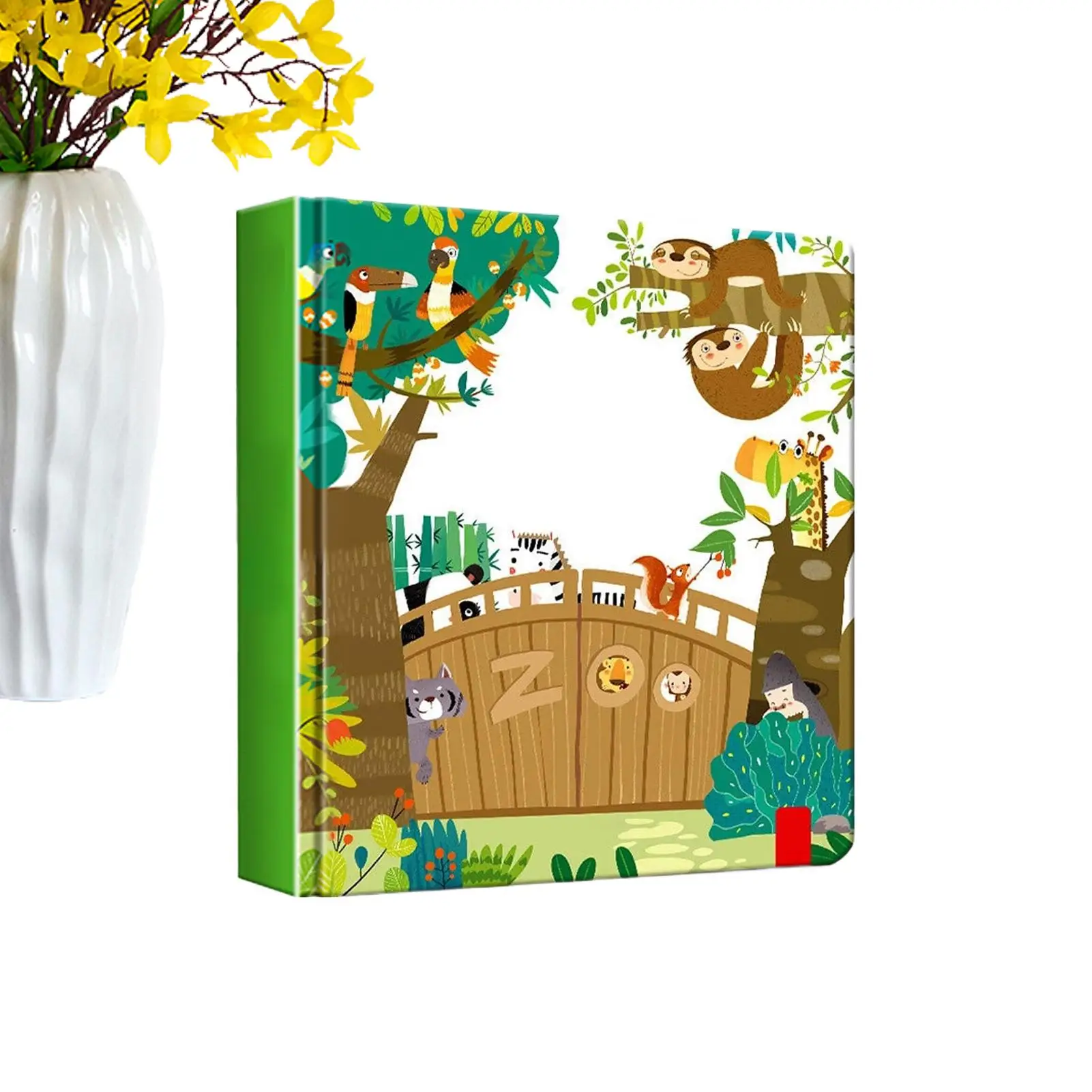 Preschool Learning Books 3D Educational Storybook Animal Theme Hardcover Interactive Board Books For Reading Speech Kids Boy