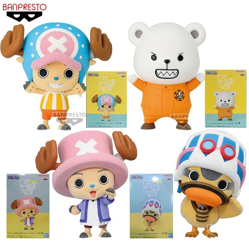 

Bandai Original Fluffy Puffy ONE PIECE Anime Figure Tony Tony Chopper Bepo Action Figure Toys For Boys Girls Kids Birthday Gifts