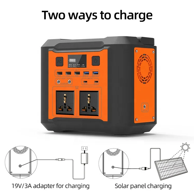 2023 Dropshipping Portable Power 300W Solar Rechargeable Station For Outdoor Energy Storage Power Supply Energy Storage Battery