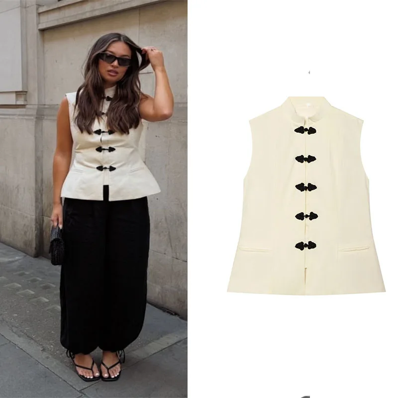 2026 New Fashion Summer Sleeveless Slim Fit Vest Shirt Elegant and Stylish Unique Women's Shirt