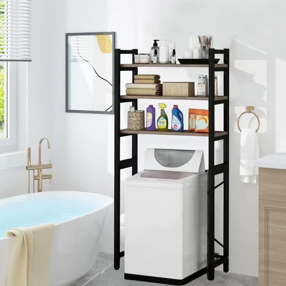 1 Set Toilet Storage Rack Freestanding Multi-layer Space-saving Bathroom Sundries Sundries Organizer Household Supplies