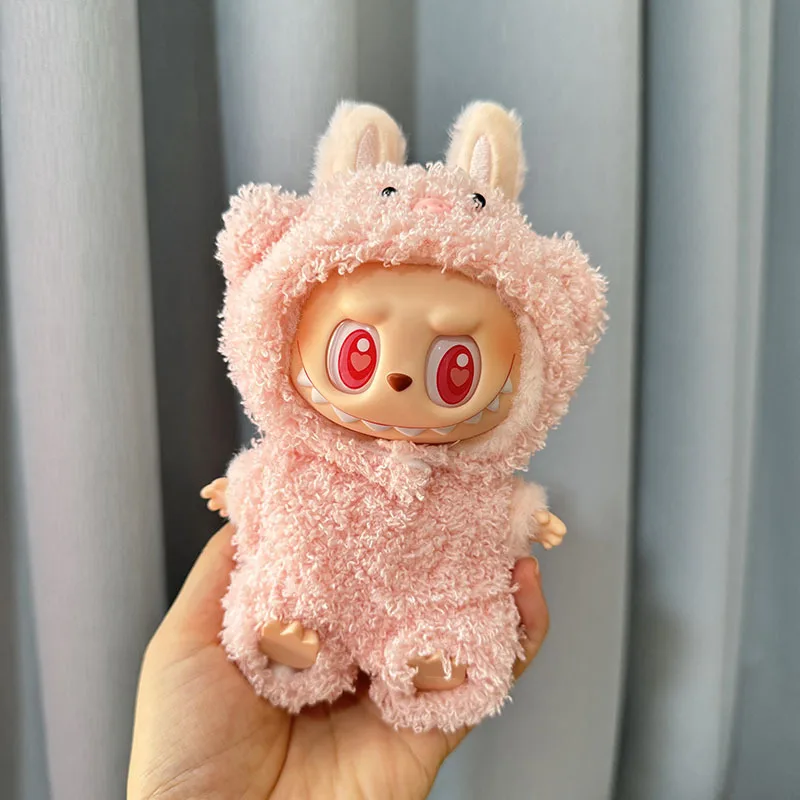 13 model pakaian boneka mewah Mini lucu aksesoris pakaian Korea Kpop Exo Labubu II boneka idola Jumpsuit pakaian pesta duduk