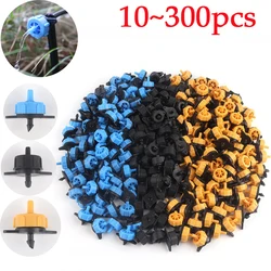 10~300Pcs Garden Watering Emitter 2L 4L 8L Flow Detachable Pressure Compensation Orchard Sprinkler PP-Plastic Irrigation Dripper
