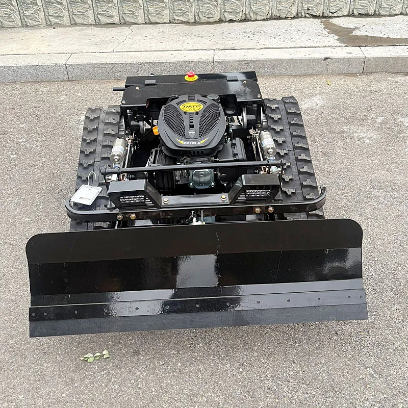 Customized rubber track remote control lawn mower intelligent cordless lawn mower
