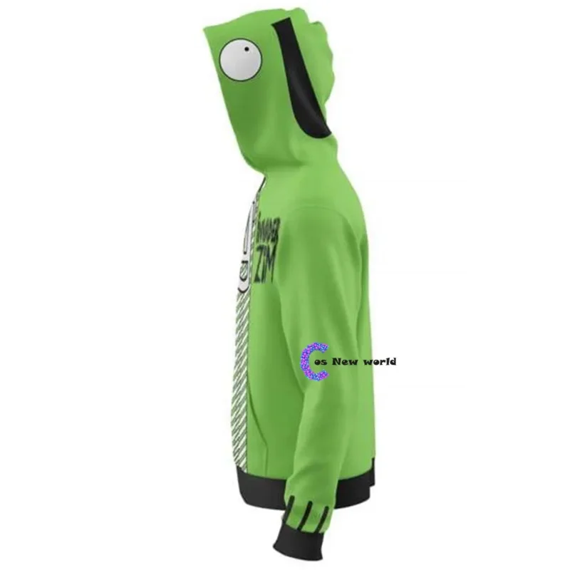 애니메이션 인베이더 외계인 짐 후디, 코스프레 영화 후디, 스웻셔츠, 3D 남성용, 2021 신상 패션