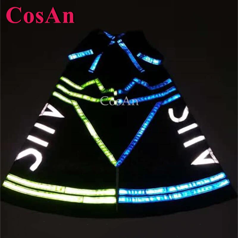 CosAn الأحمر الأزرق مزيج عبر أنماط شبح الرقص السراويل ملبورن خلط السراويل جرس قيعان تأثير عاكس بنطلون