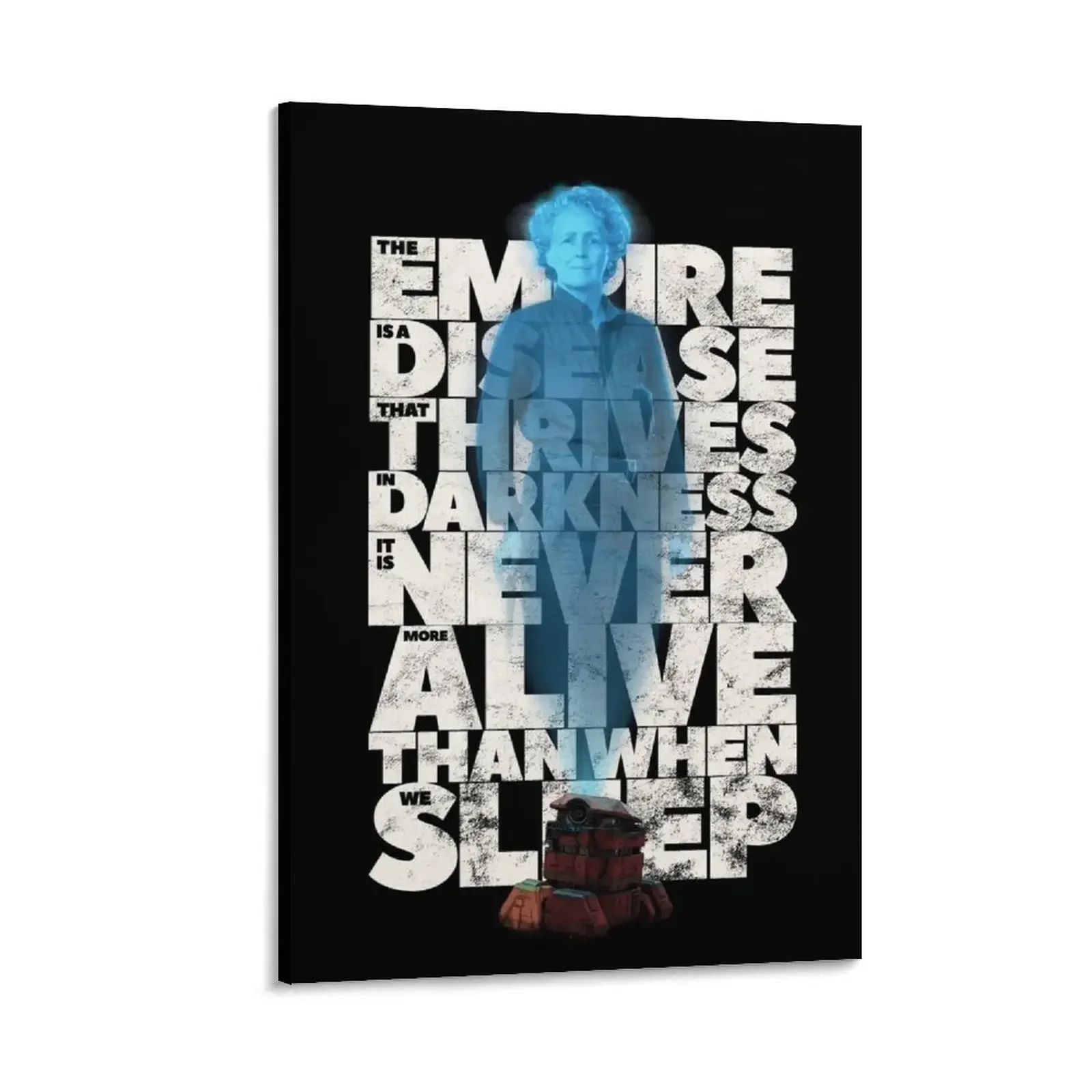 

Maarva Carassi Monologue - The Empire is a Disease that Thrives in Darkness Canvas Painting home decorations