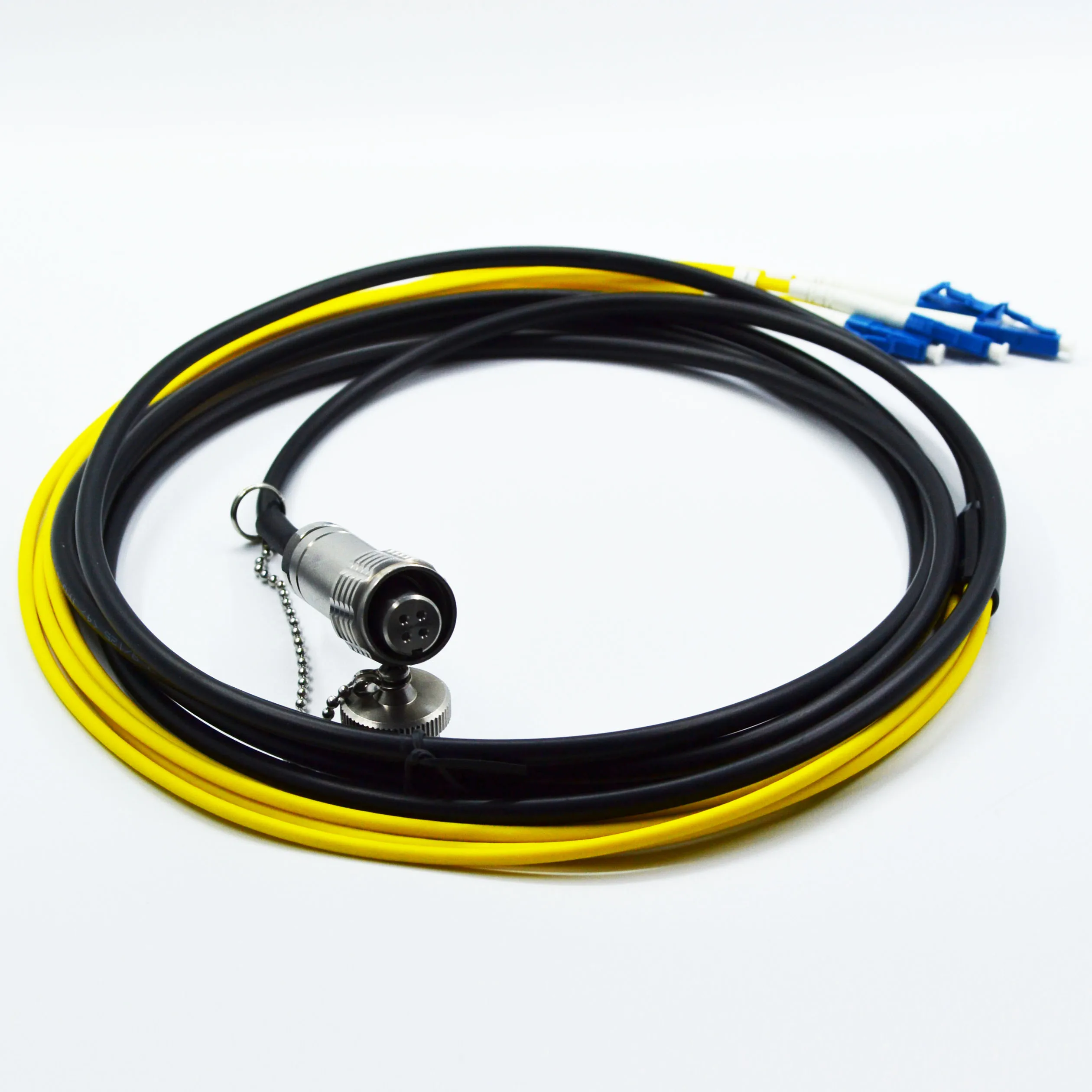 

TELINK Four Core Single Mode Plug Optical Fiber Connector - IP67 Waterproof and Salt Fog Resistant Plug