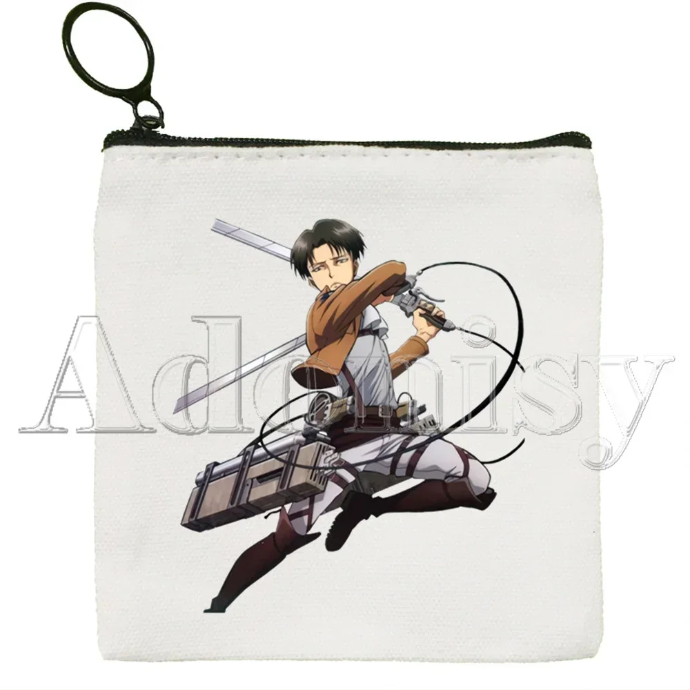 Attack on Titan New Women's Bag Pure White  Handmade Cloth Bag Coin Purse Whiteboard  Bag Handbag