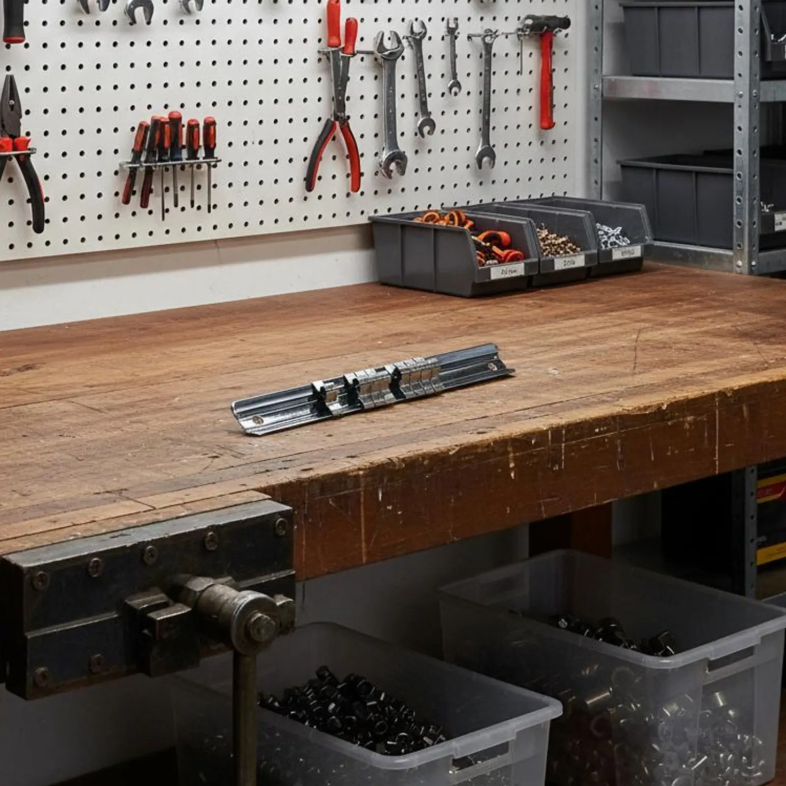 Picture 6: Socket Storage Rack Various-Size Plastic Socket Rail Portable Wall Mountable for DIYers, Garage, Tool Chest