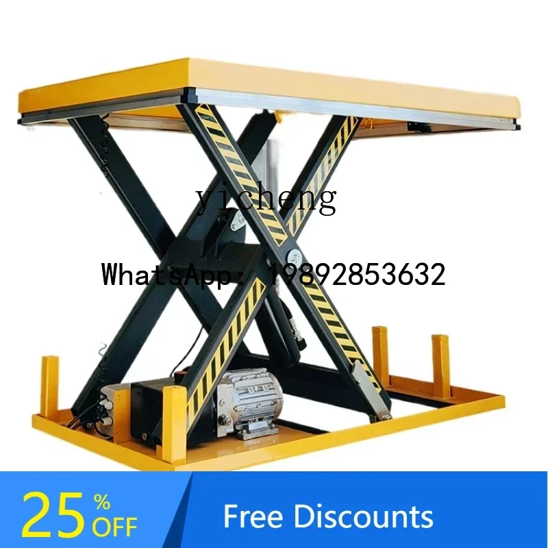 

A3 fixed electric lifting platform scissor hydraulic lift household small electric freight elevator