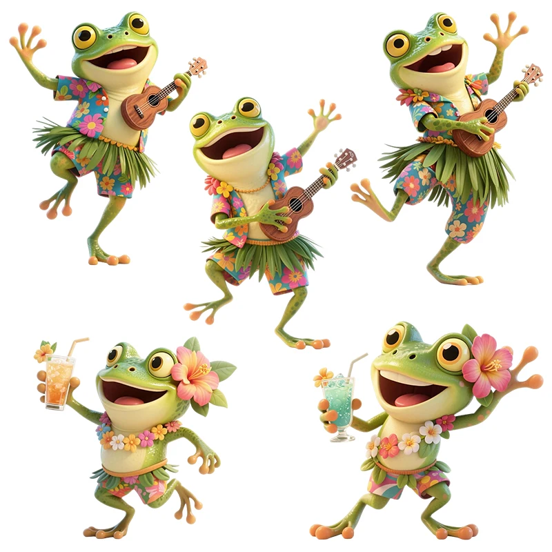 Three Ratels CD342 Happy Beach Frog Wall Stickers for Home Decoration funny car decals